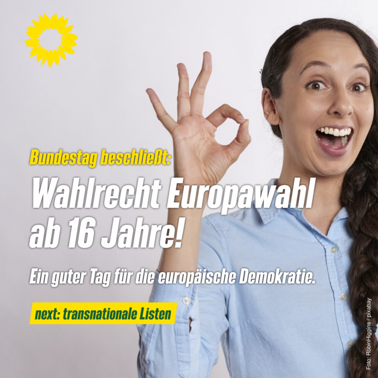 Bundestag beschließt: Wahlrecht Europawahl ab 16 Jahre